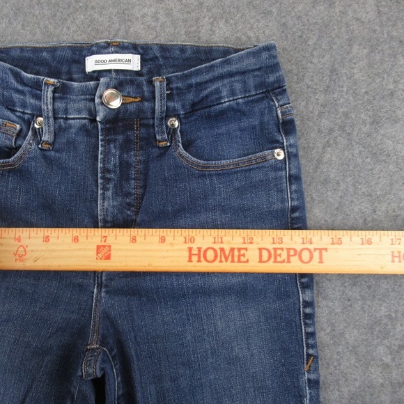 GOOD AMERICAN Good Legs High Rise Skinny Jeans Blue Wash Size 2/26 - Picture 4 of 13